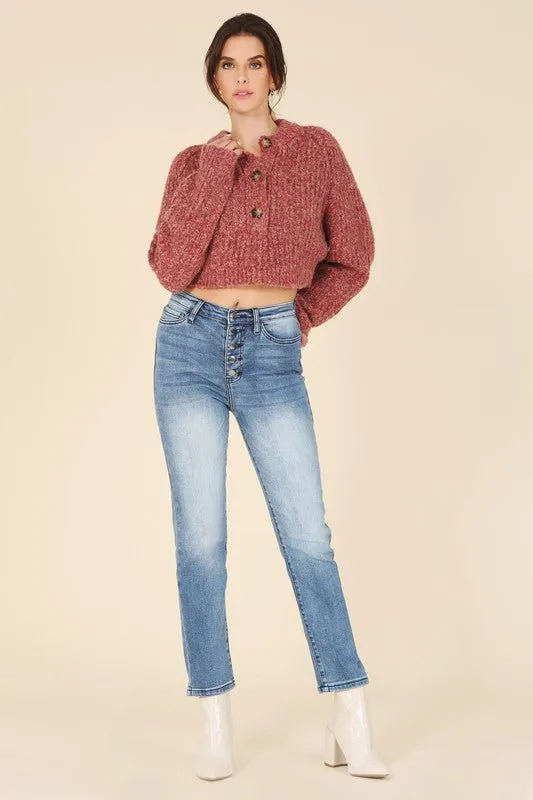 Melange Sweater Top