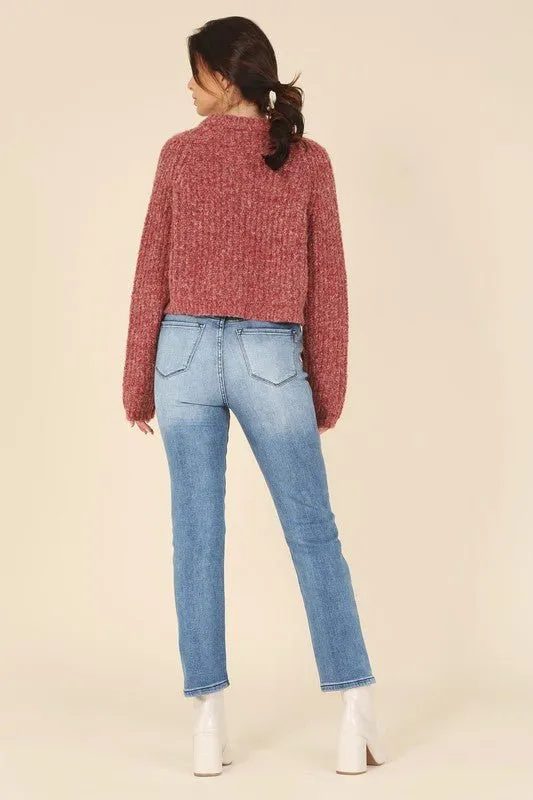 Melange Sweater Top