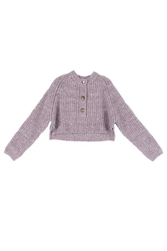 Melange Sweater Top