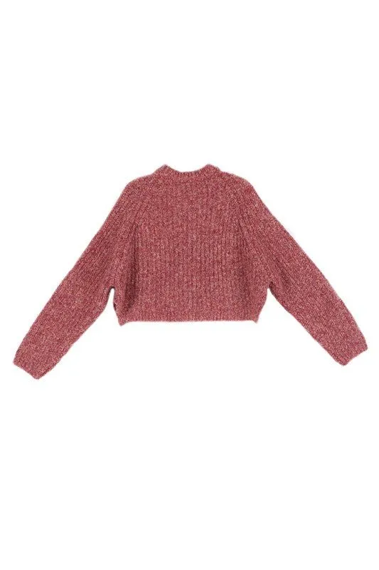 Melange Sweater Top
