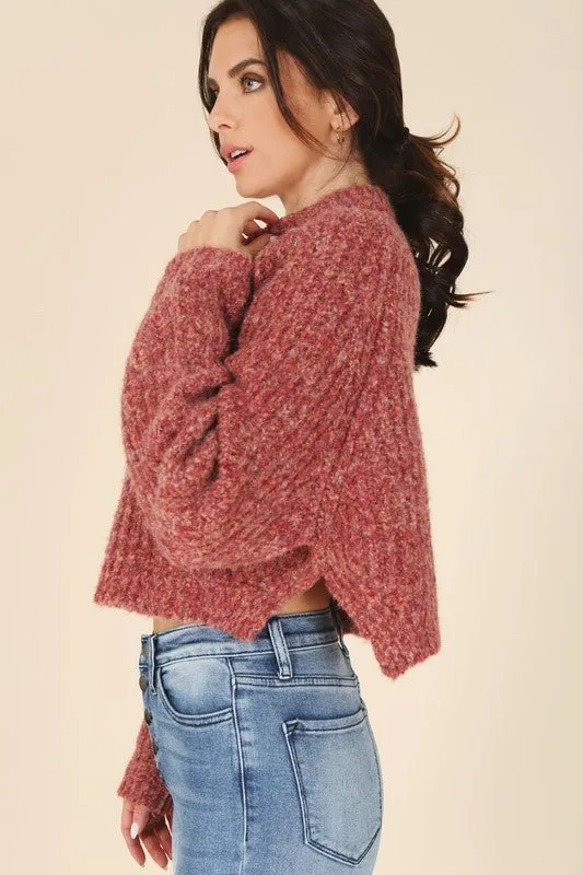Melange Sweater Top