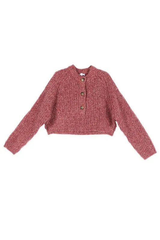 Melange Sweater Top