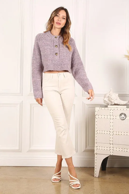 Melange Sweater Top