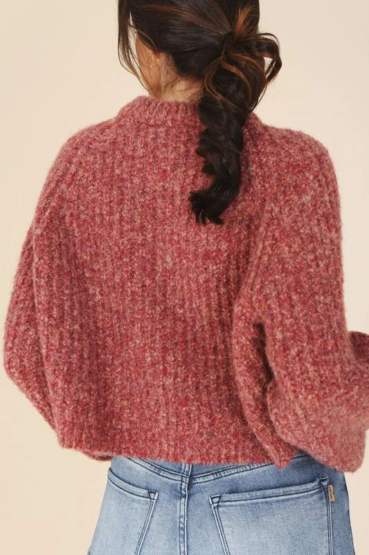Melange Sweater Top