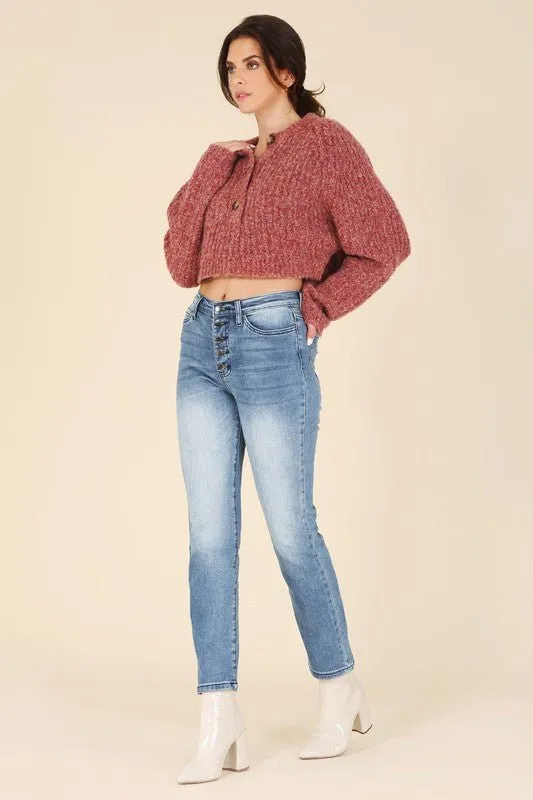 Melange Sweater Top