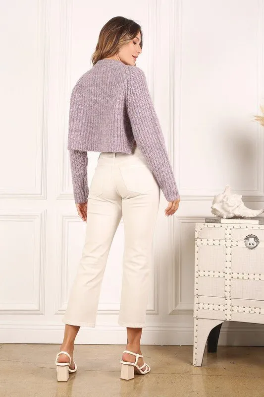Melange Sweater Top