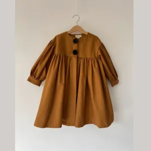Mes Kids Des Fleurs Trench Coat, Brown