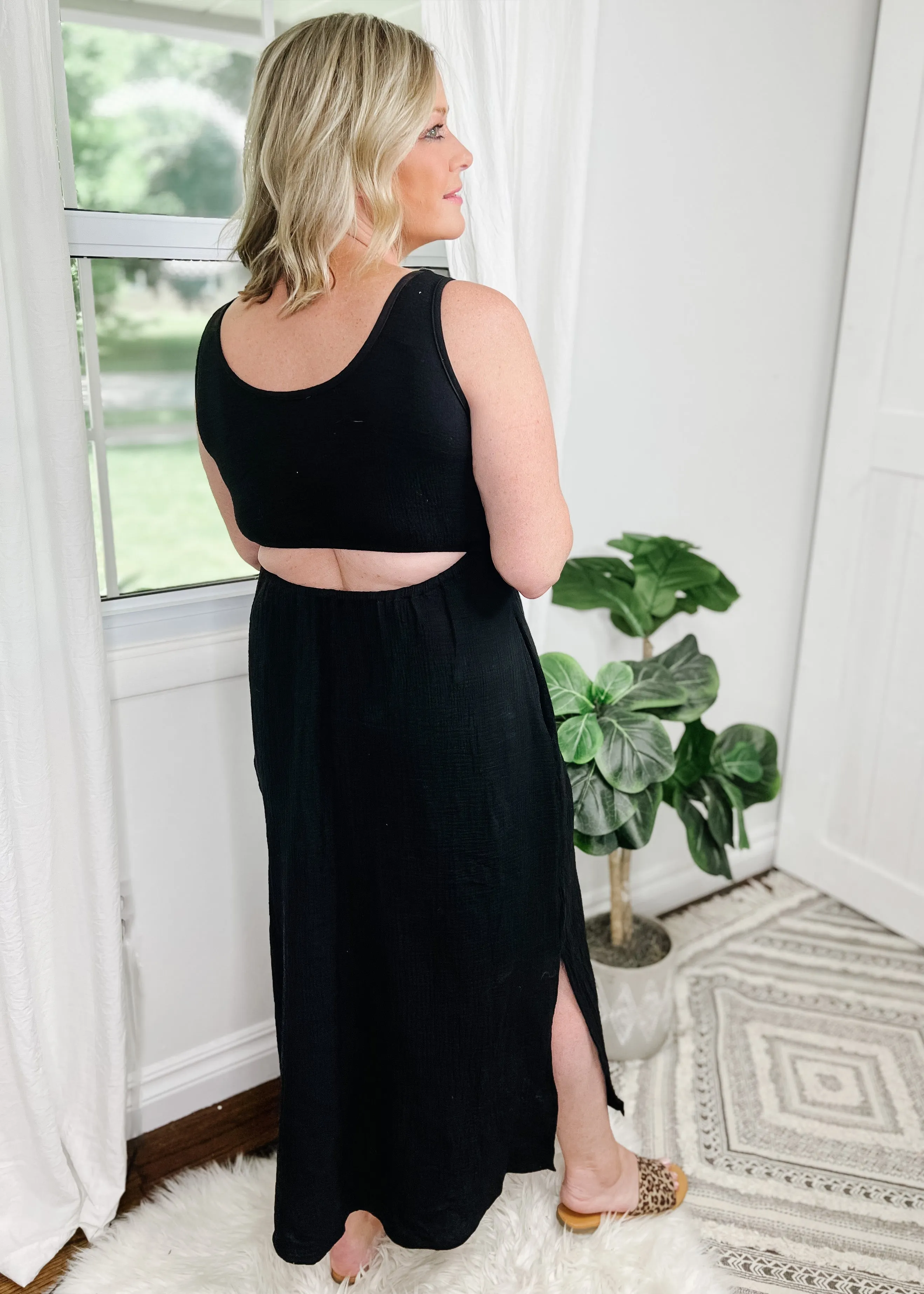 Midi Cut Out Dress (3 colors)