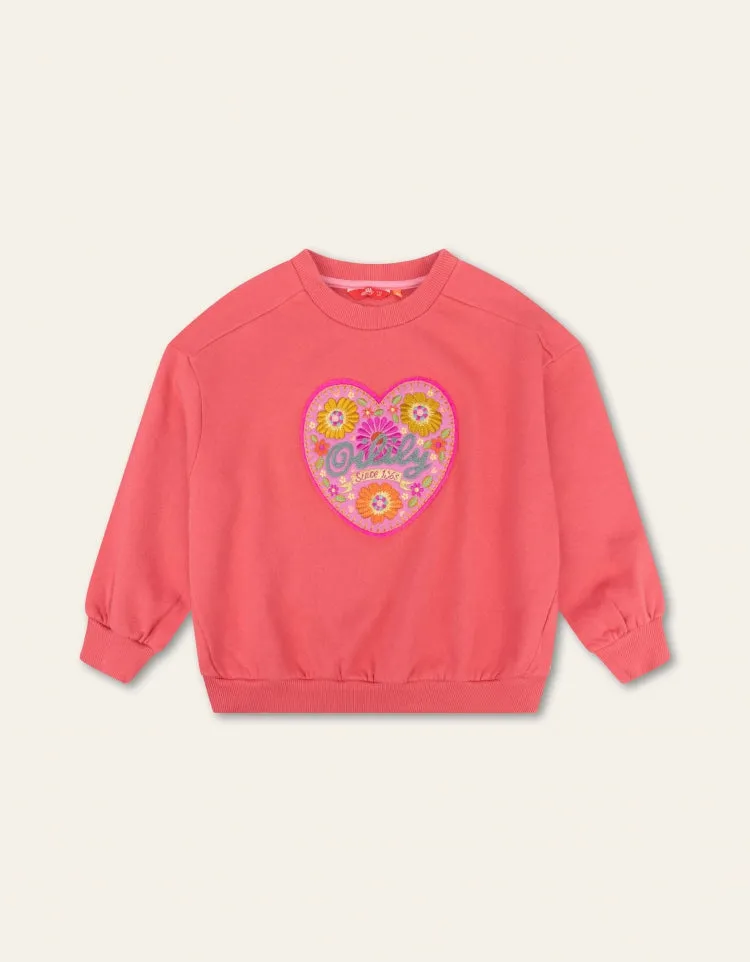 Oilily Hooray Heart Sweater And Peace Jersey Printed Pants YF24GHJ211 YF24GPA283
