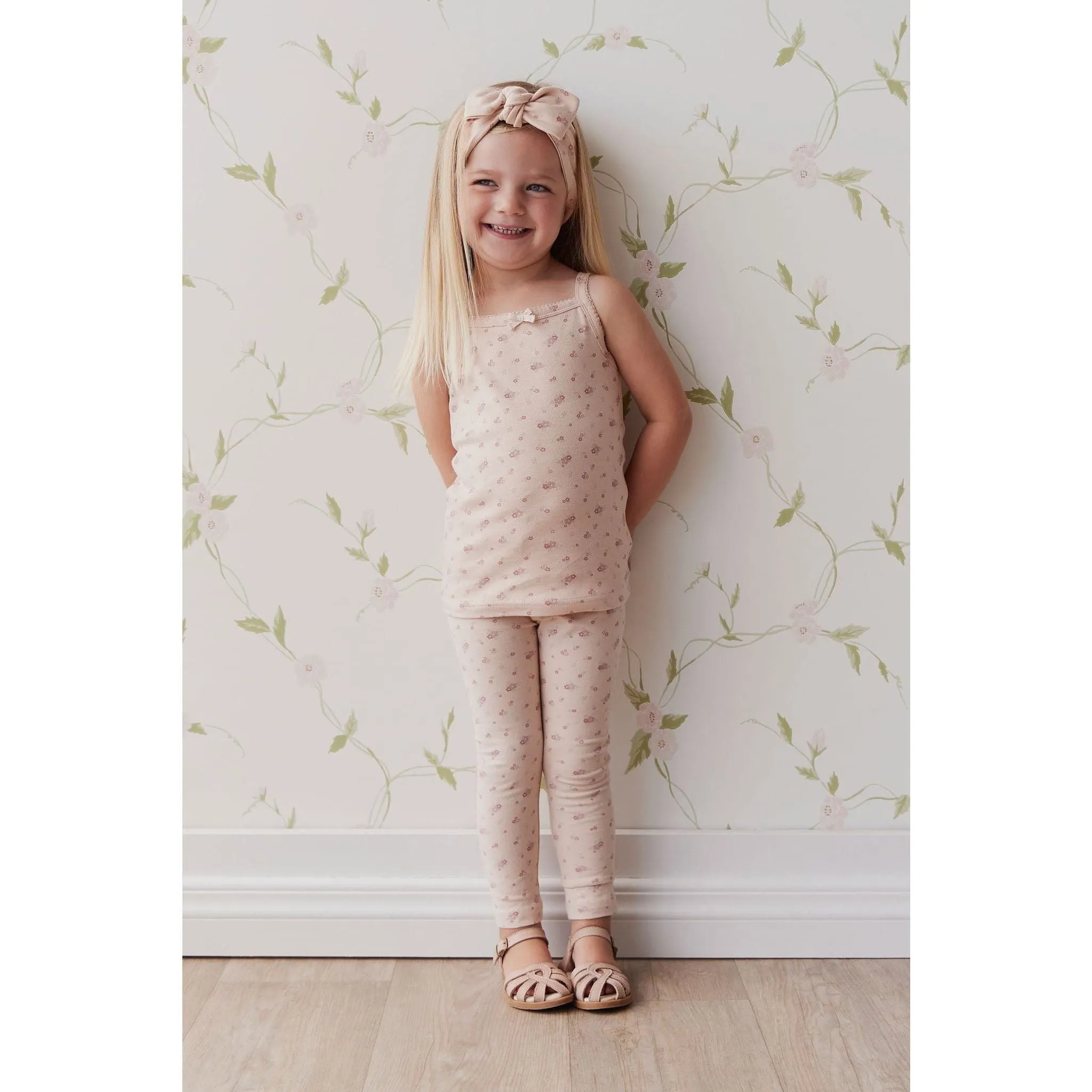 Organic Cotton Everyday Legging - Cindy Whisper Pink