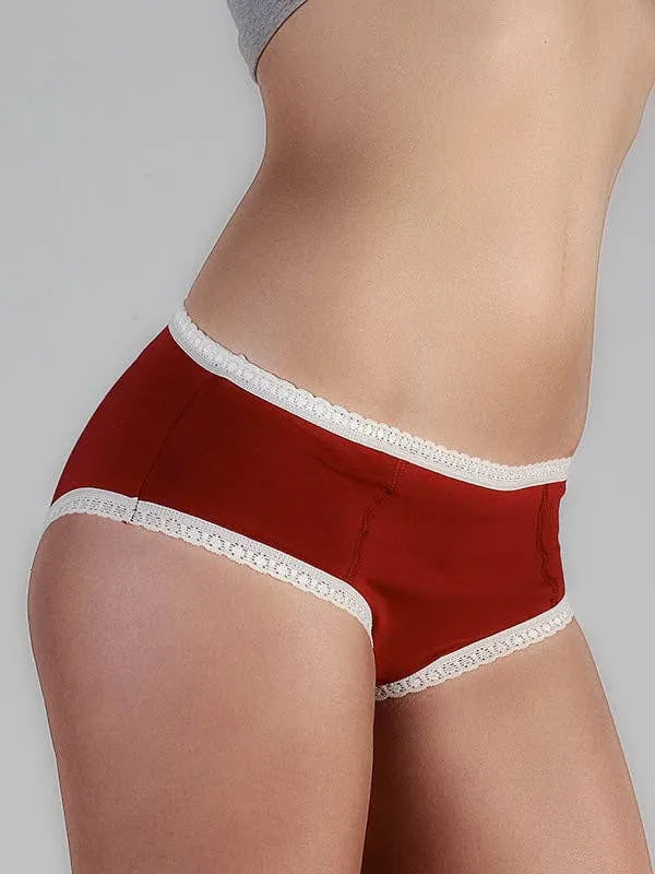 Organic Hipster Briefs with Lace