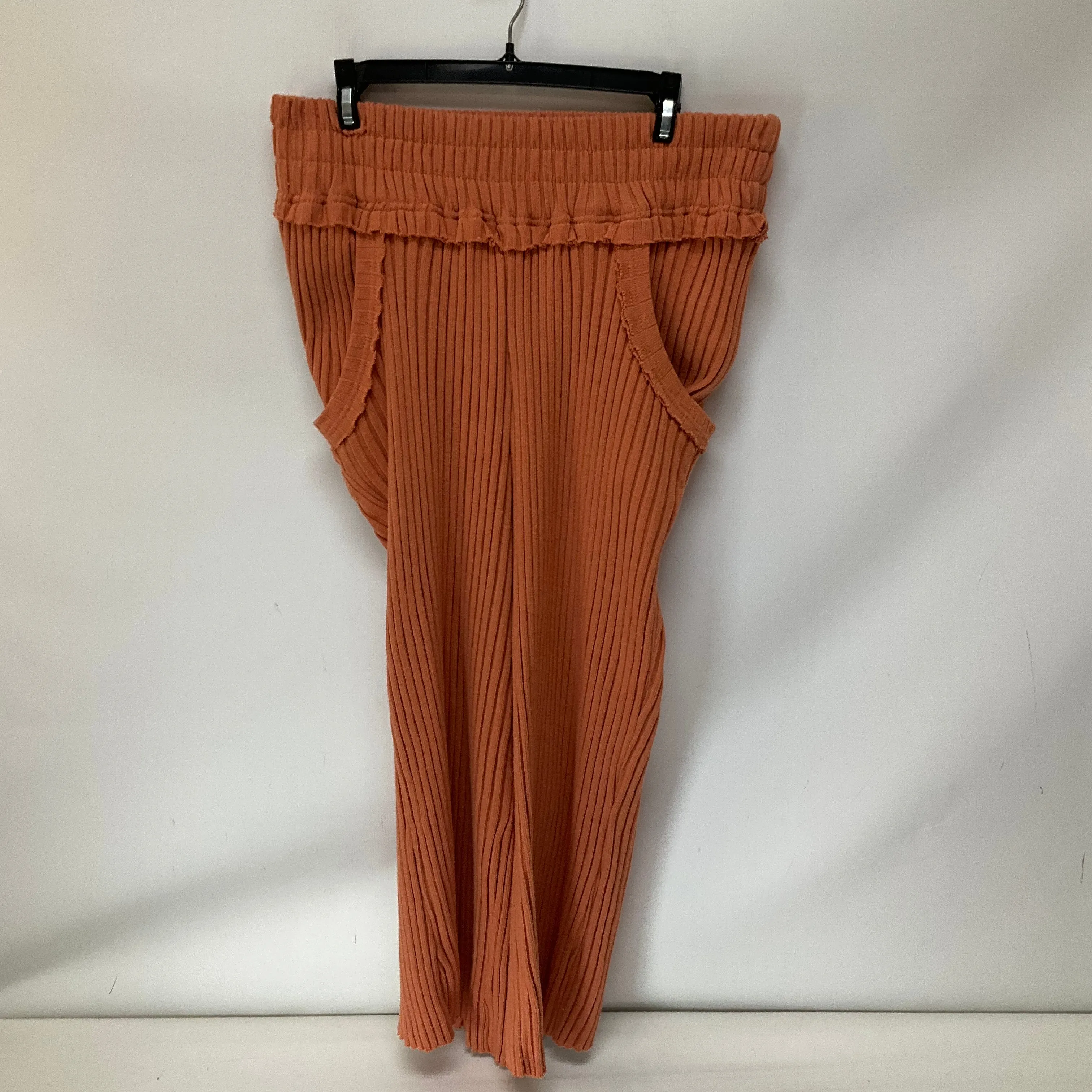 Pants Wide Leg By Free People In Orange, Size: L