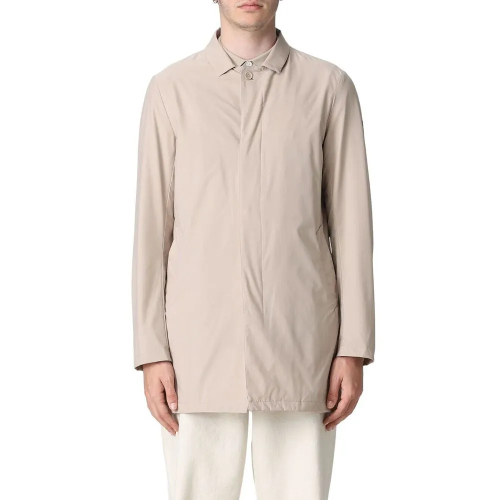 People Of Shibuya Beige Recycled Polyester Men Jacket
