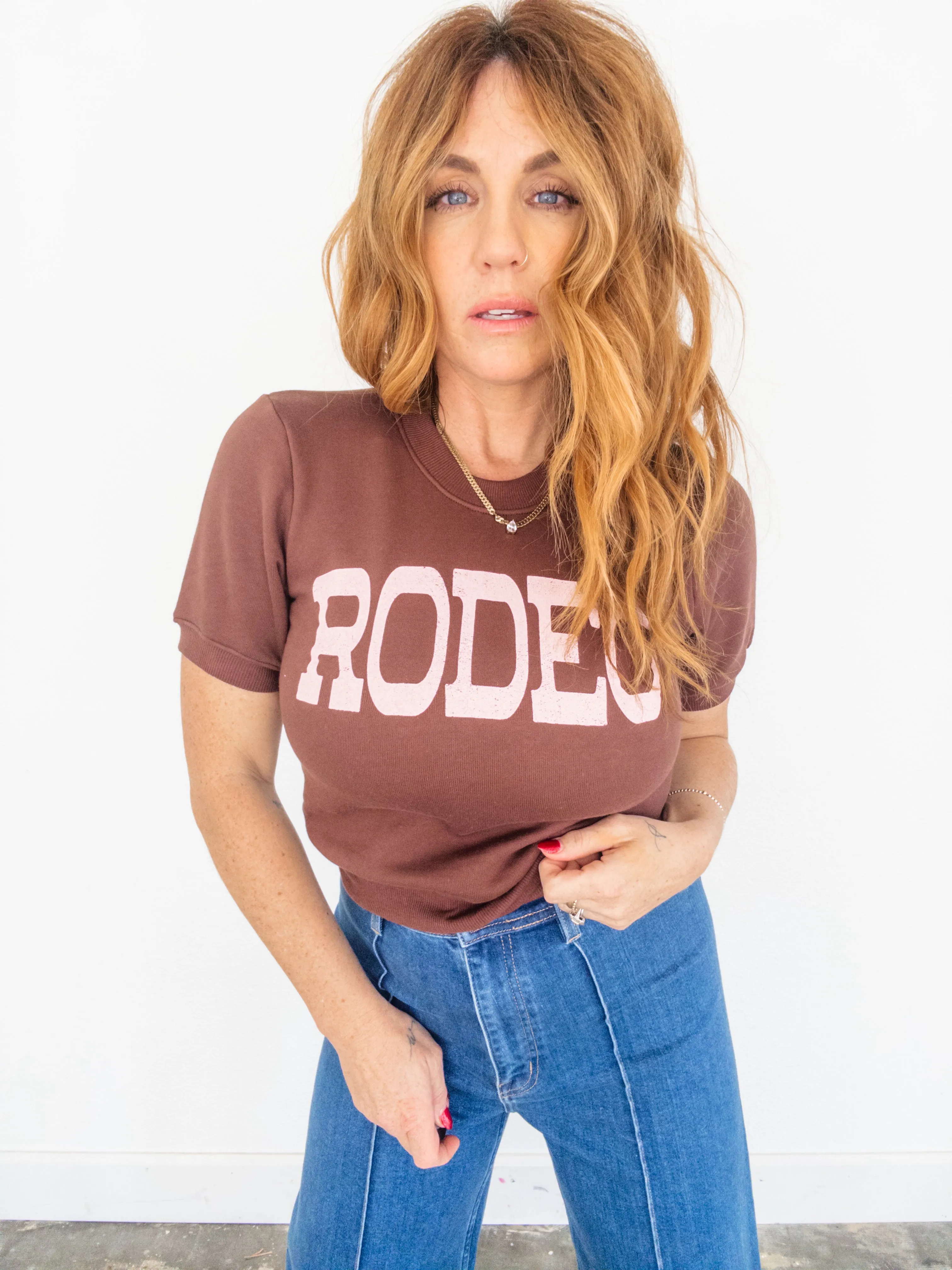 Project Social T Rodeo Short Sleeve Sweatshirt