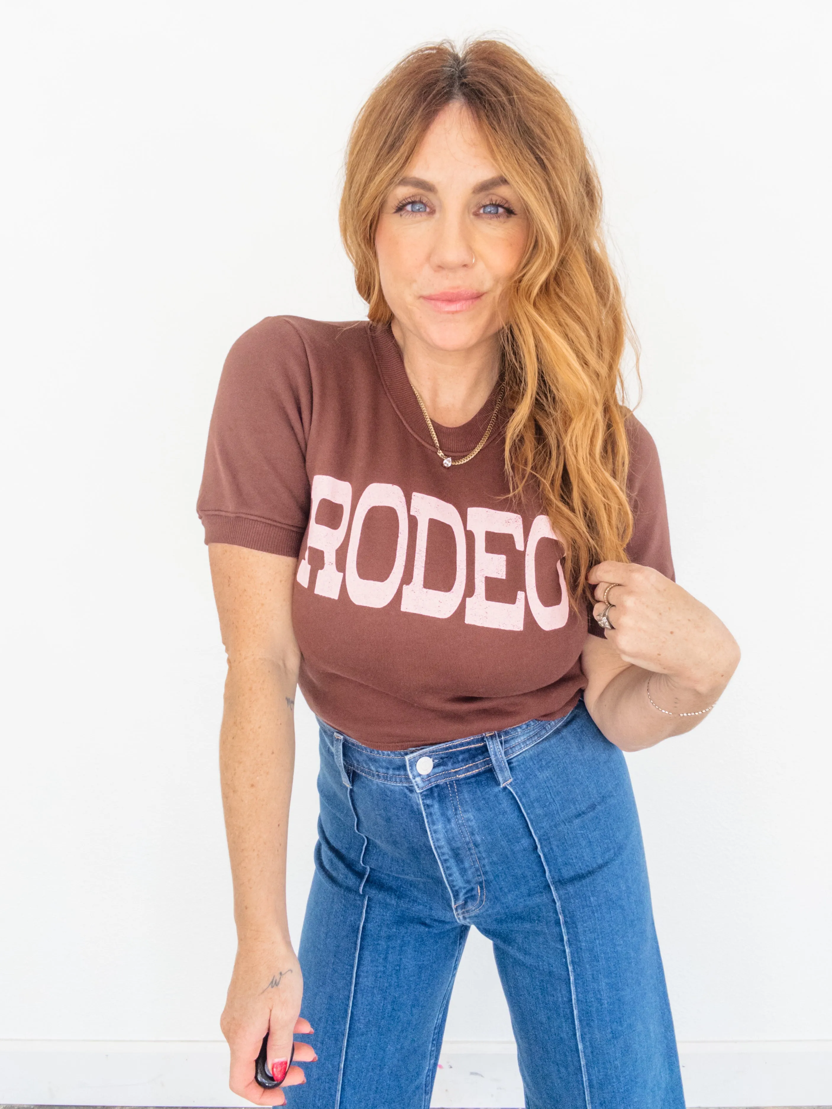 Project Social T Rodeo Short Sleeve Sweatshirt