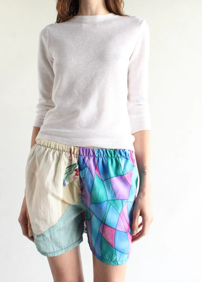 RCYCLD Pieced Crazy Nylon Short