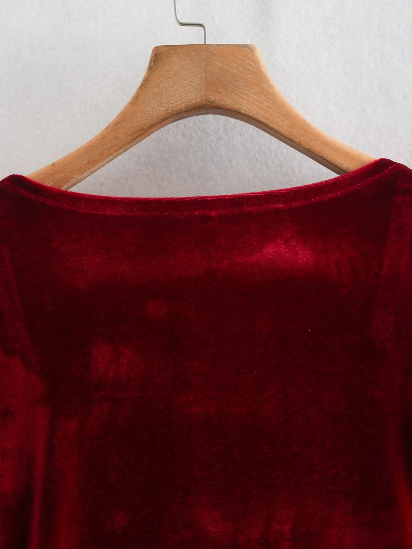 Red Square Collar Vintage Velvet Party Bodycon Mini Dresses