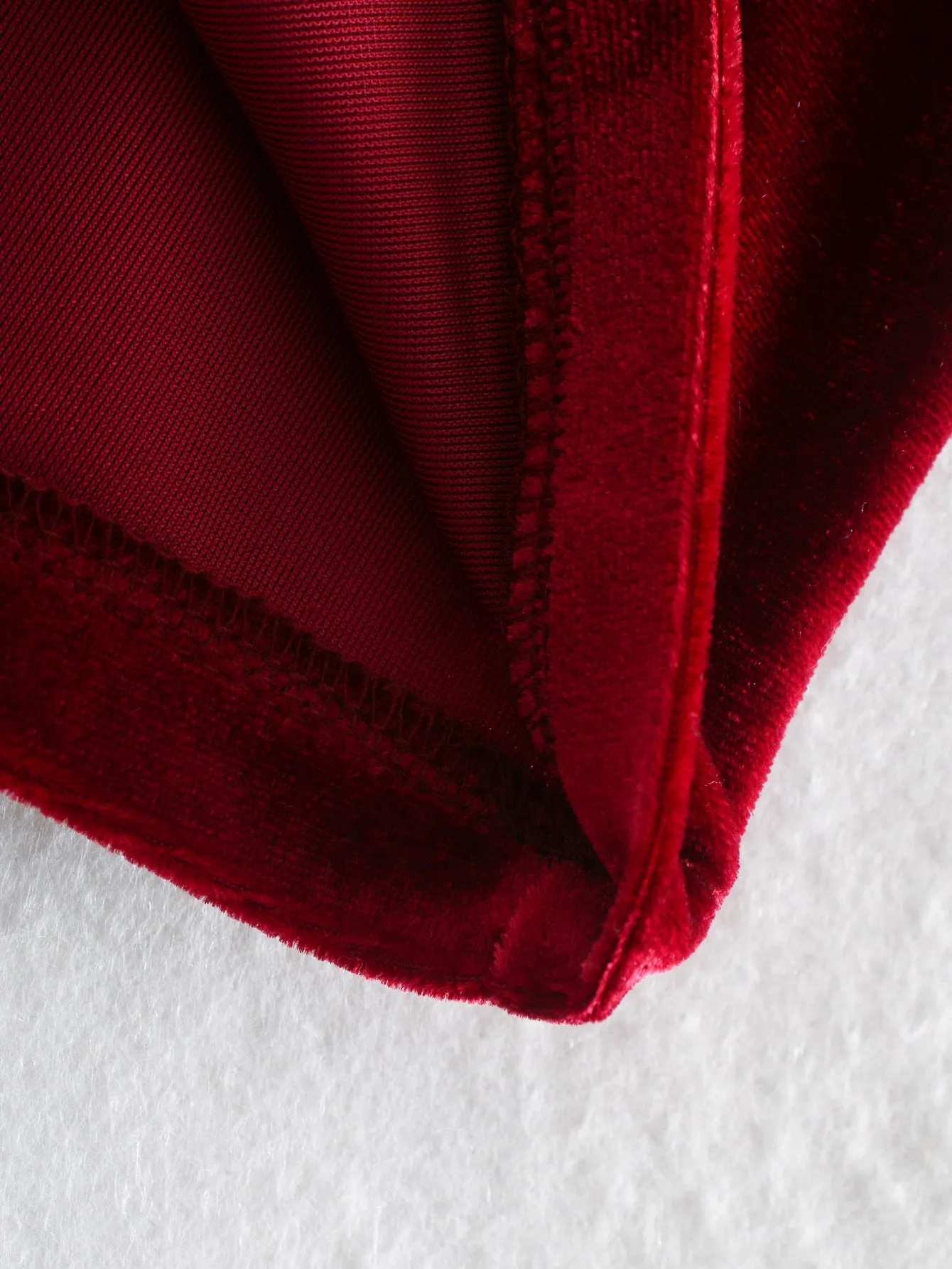 Red Square Collar Vintage Velvet Party Bodycon Mini Dresses