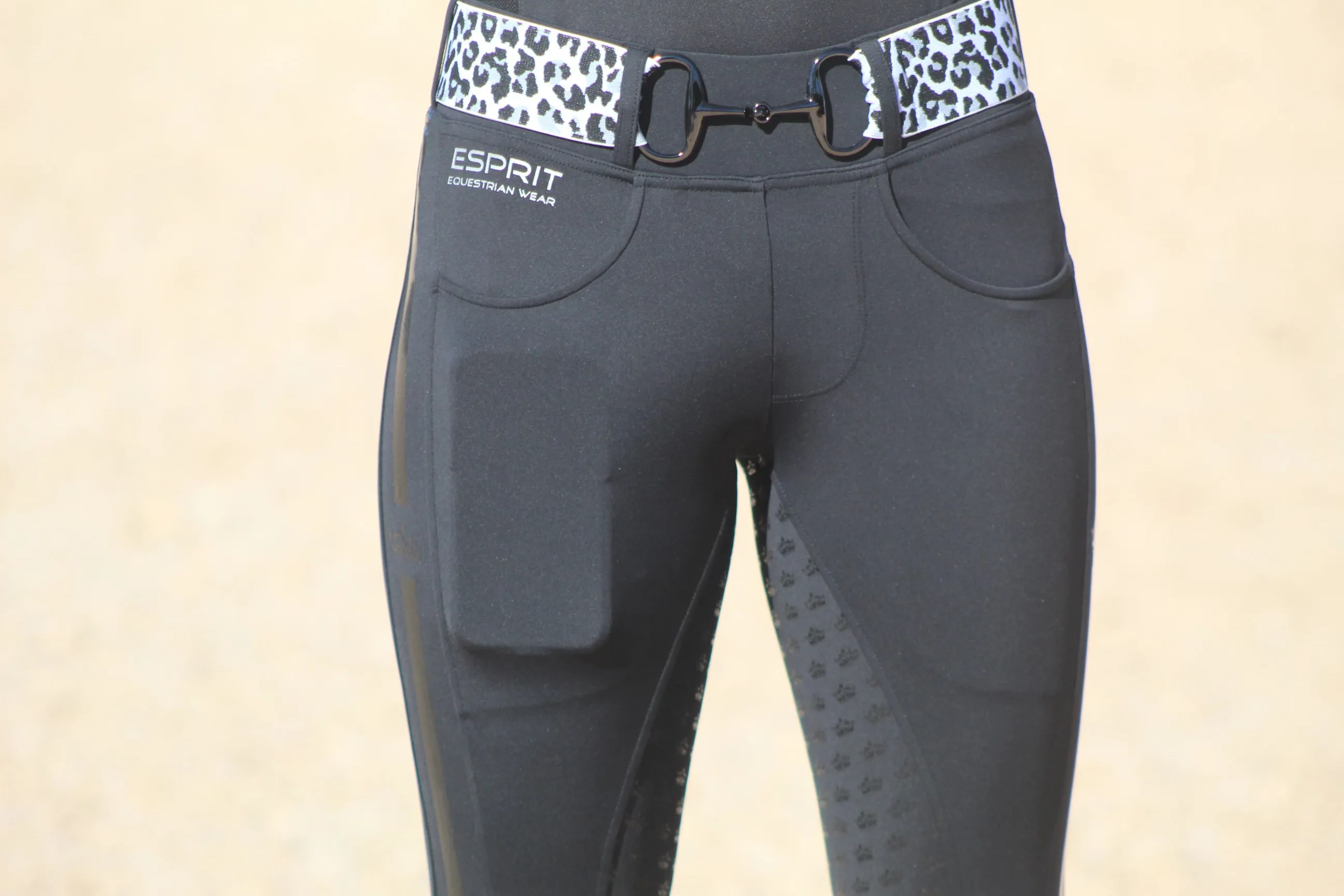Riding Tight - Black Tuxedo Stripe