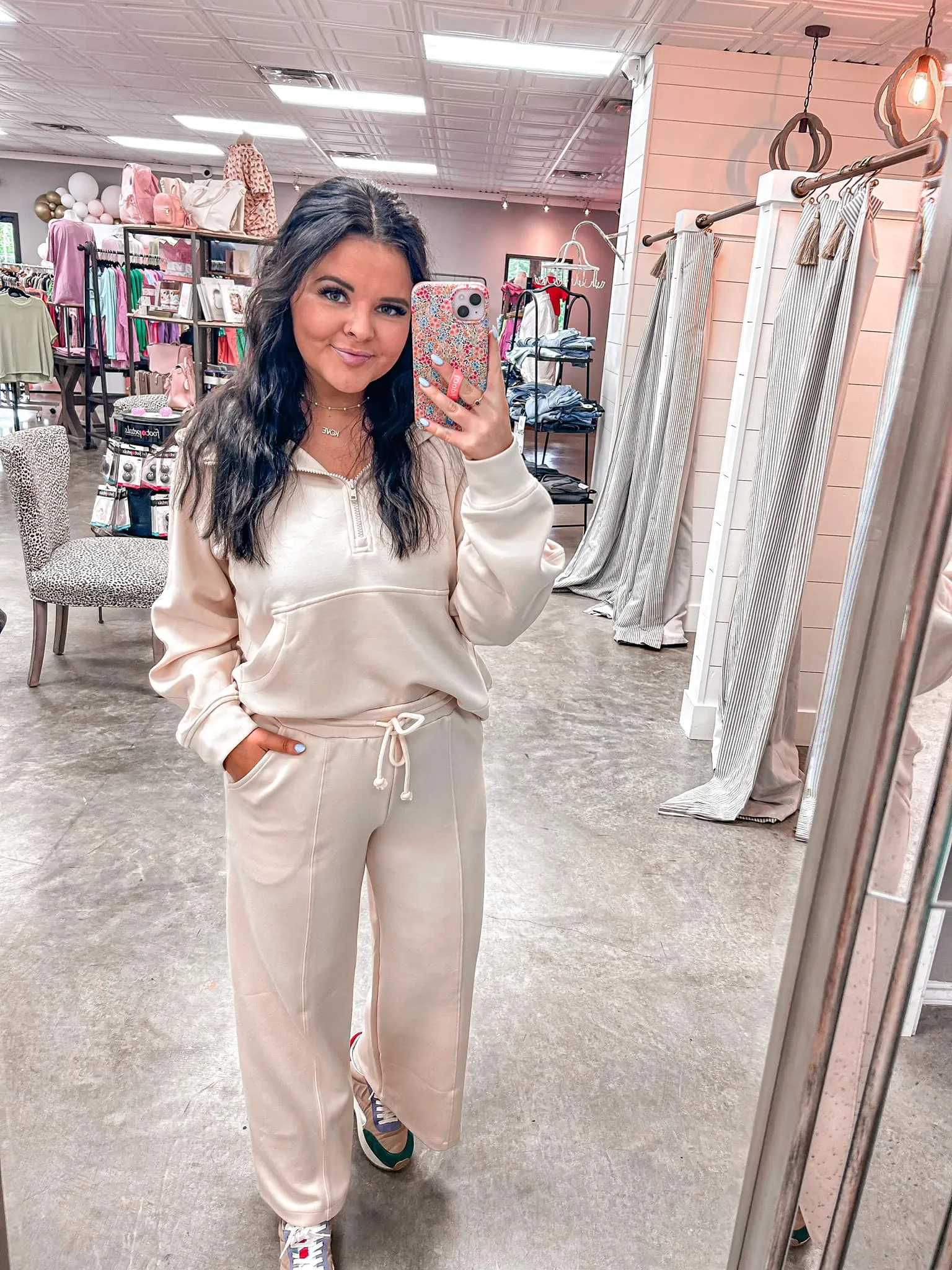 Scuba Drawstring Wide Leg Pants