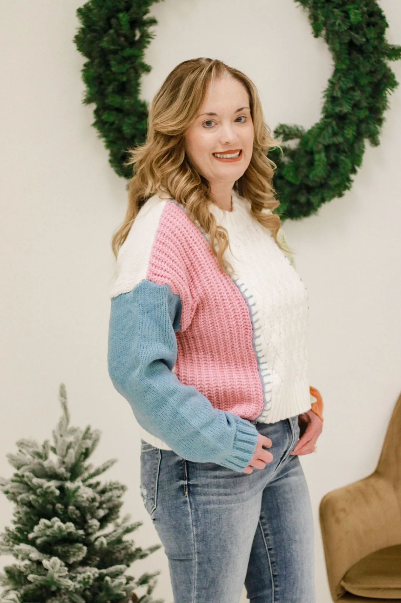 Shake It Up Color Block Sweater