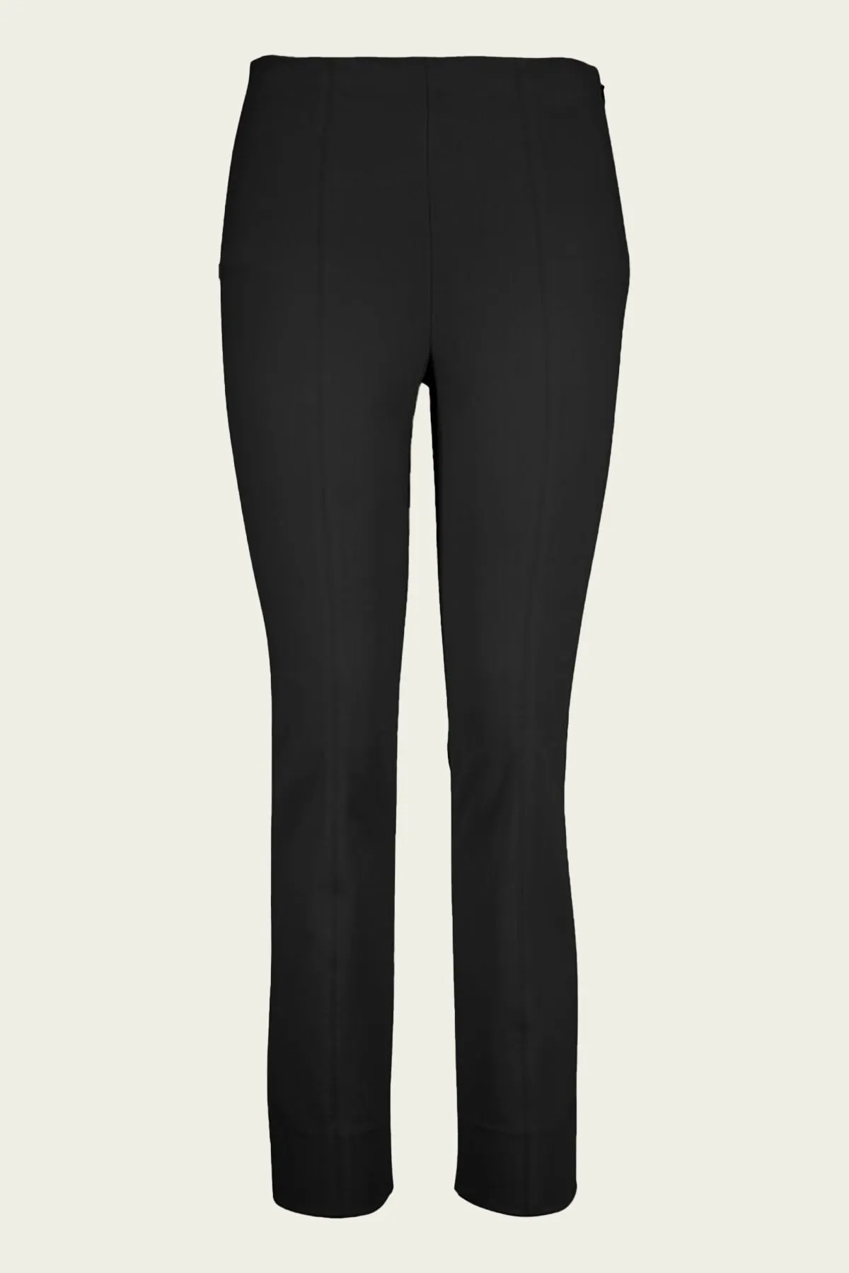 Stitch Front Seam Ponte Legging in Black