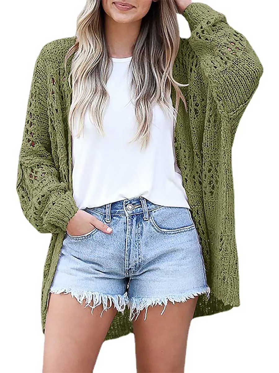 Stunncal Loose Sweater Cutout Knit