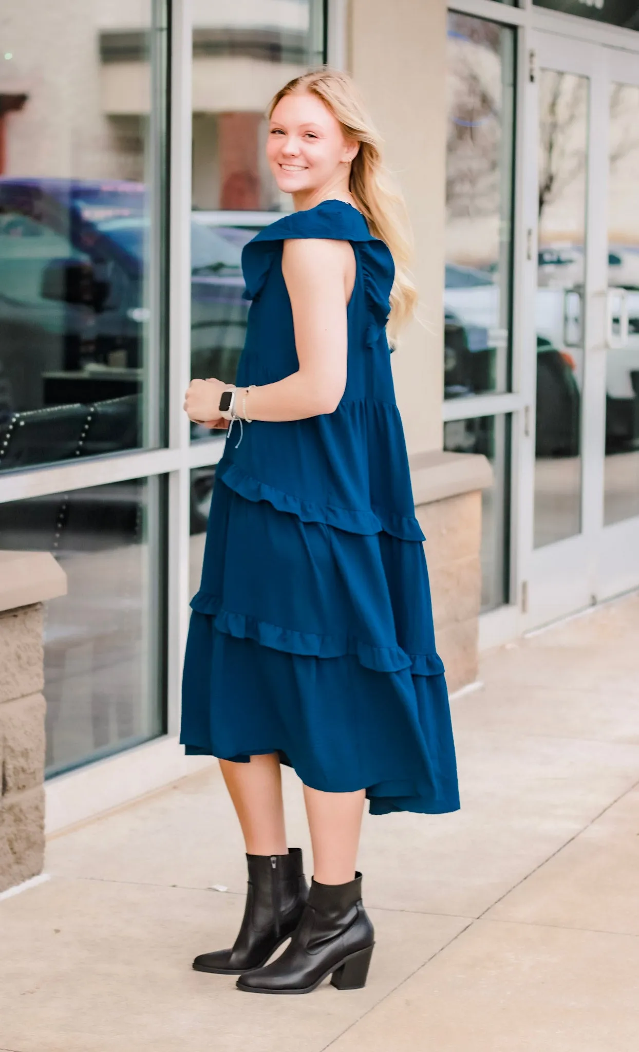 Talking Out of Turn Midnight Dress