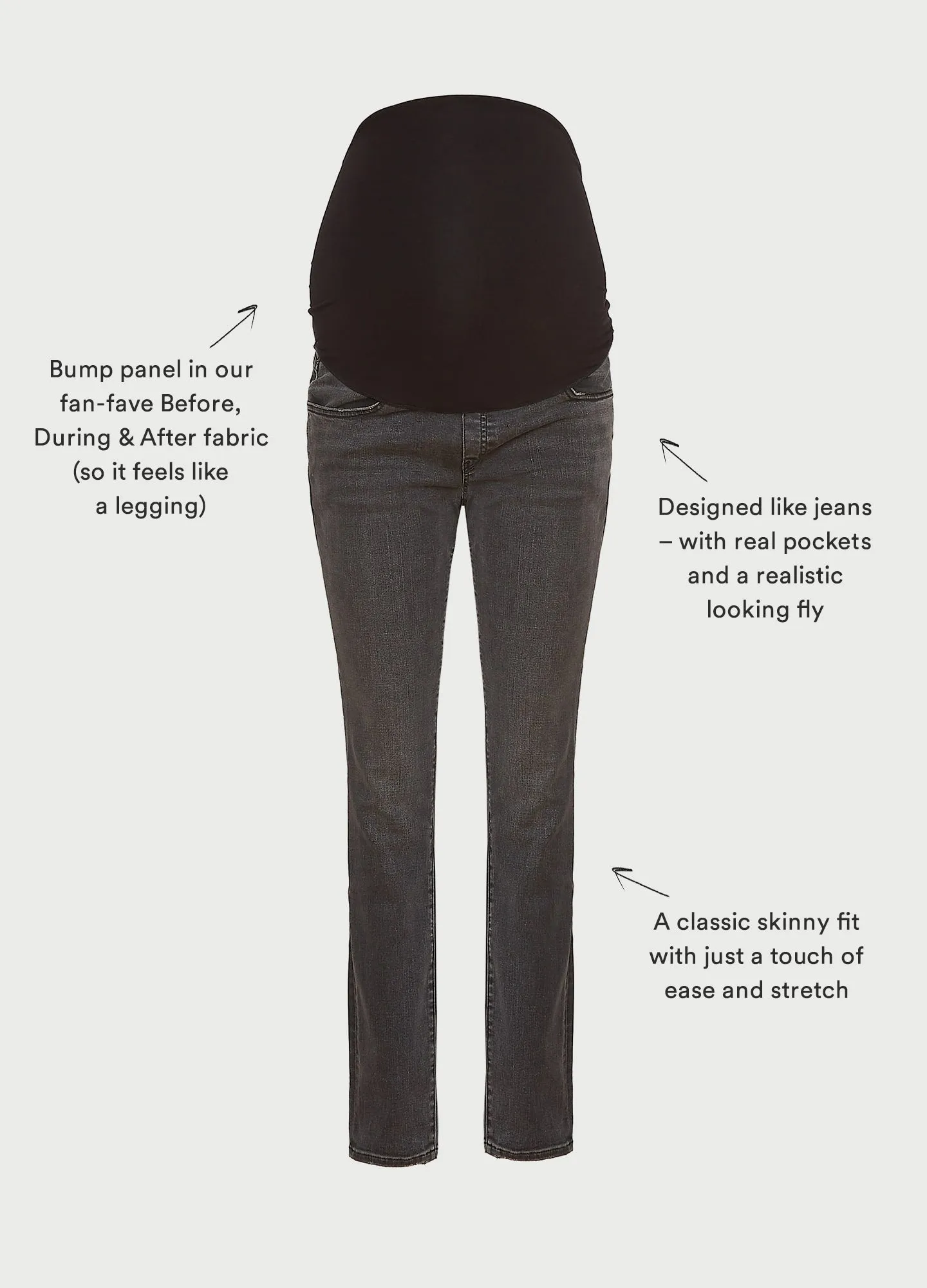The Over The Bump Slim Maternity Jean