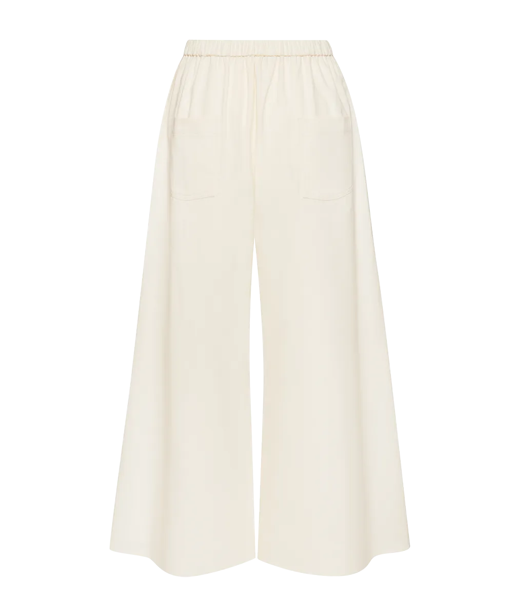 The Twill Wide Leg Pant