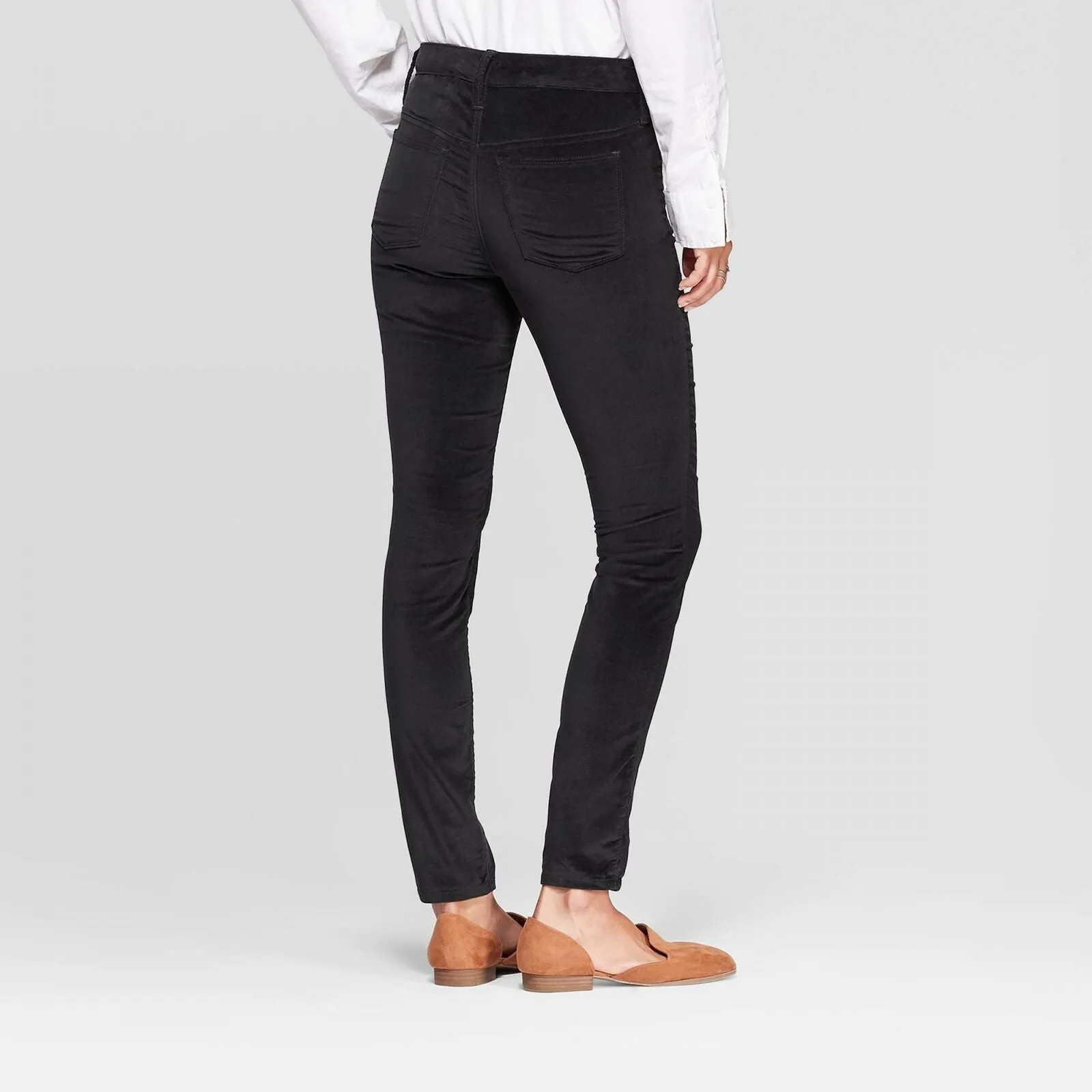 Universal Thread Women's Velvet High Rise Ankle Cropped Skinny Jeans