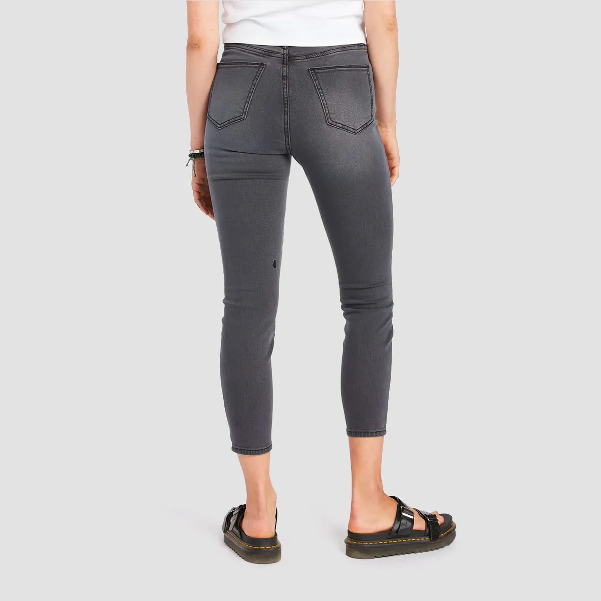 Volcom Liberator High Rise Jeans Vintage Black - Womens