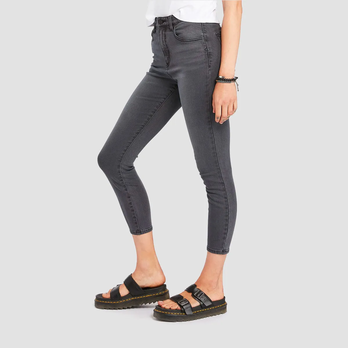Volcom Liberator High Rise Jeans Vintage Black - Womens