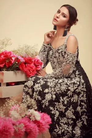 Wedding bridal dress with dabka nagh and cut work  M#B 143