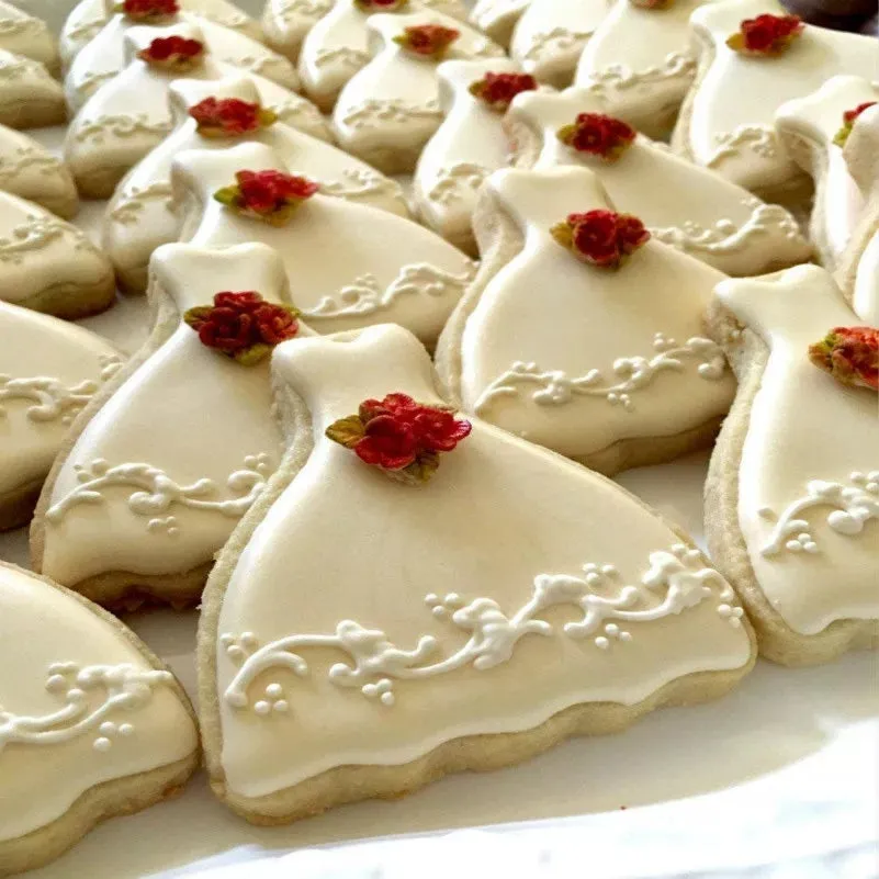 WEDDING DRESSES COOKIE CUTTER SET 5PCS