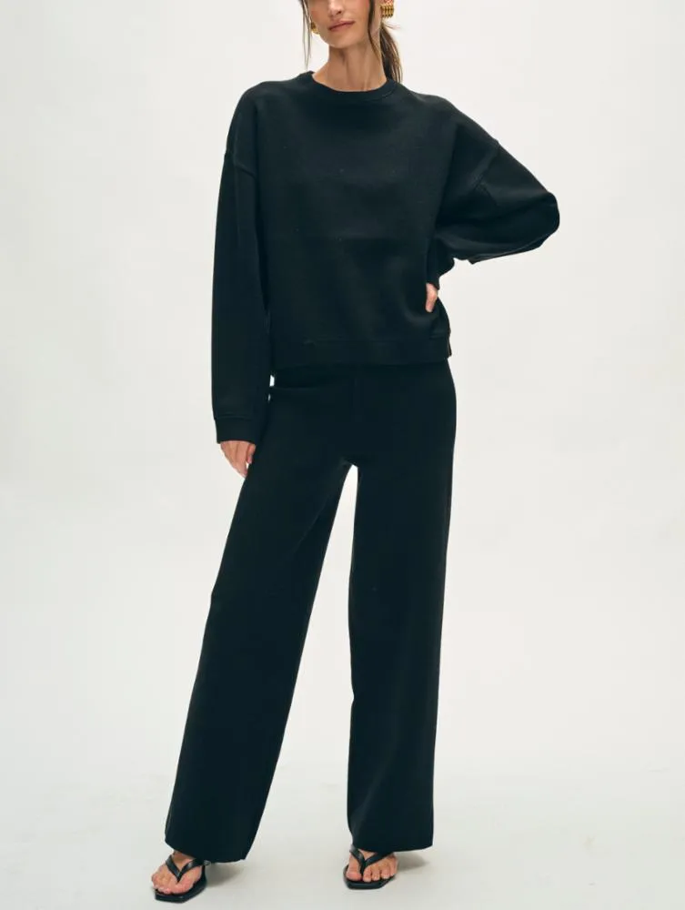 White   Warren Superfine Cotton Wide Leg Pant