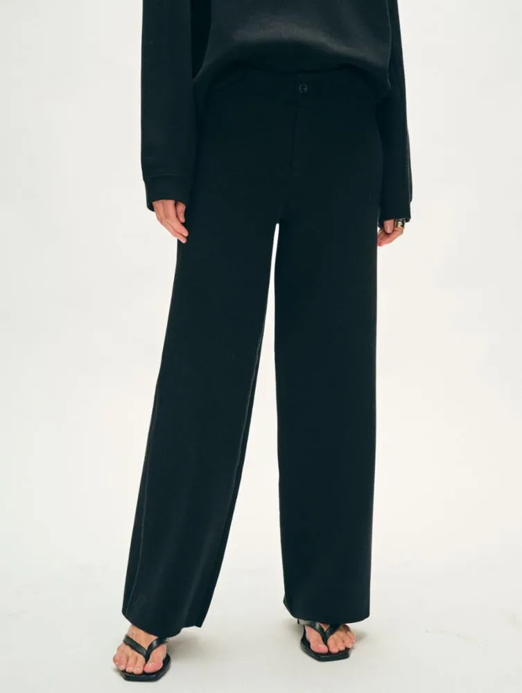 White   Warren Superfine Cotton Wide Leg Pant