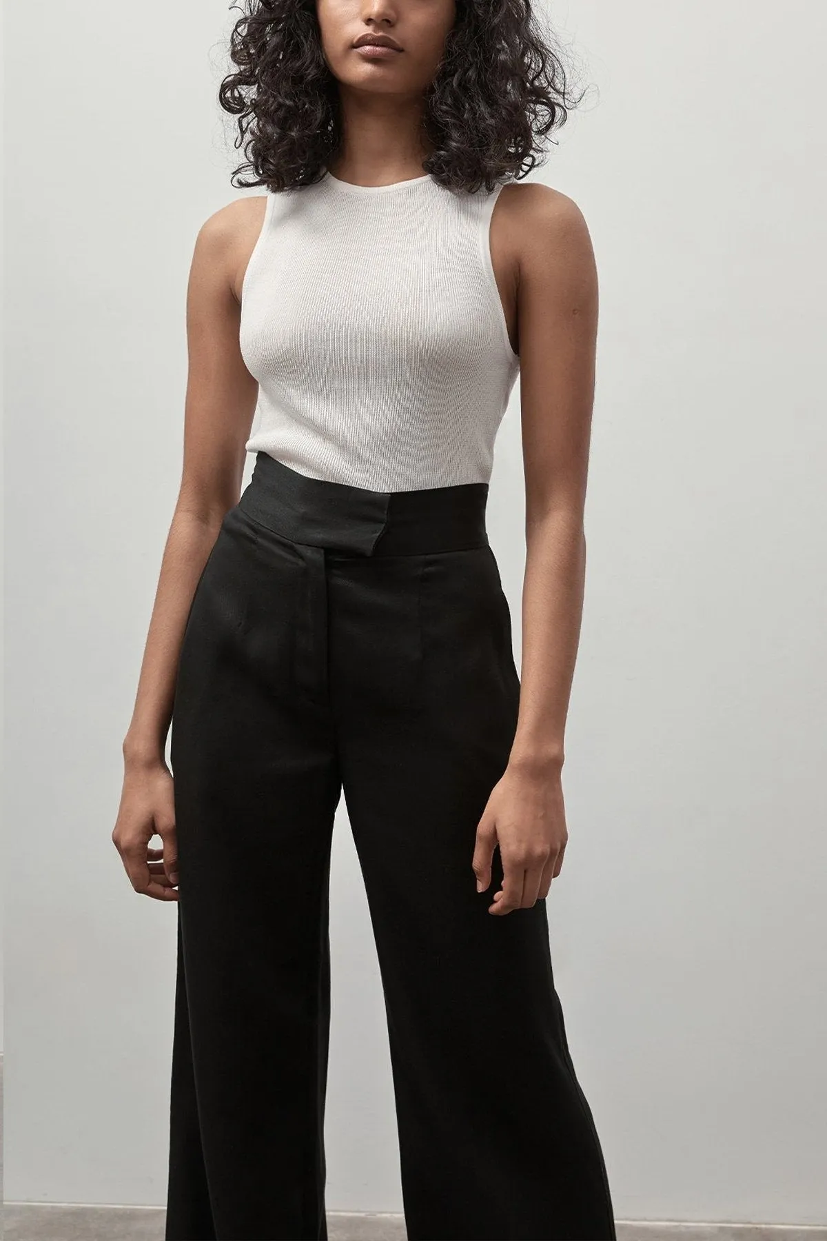 Wide Leg Pants in Black