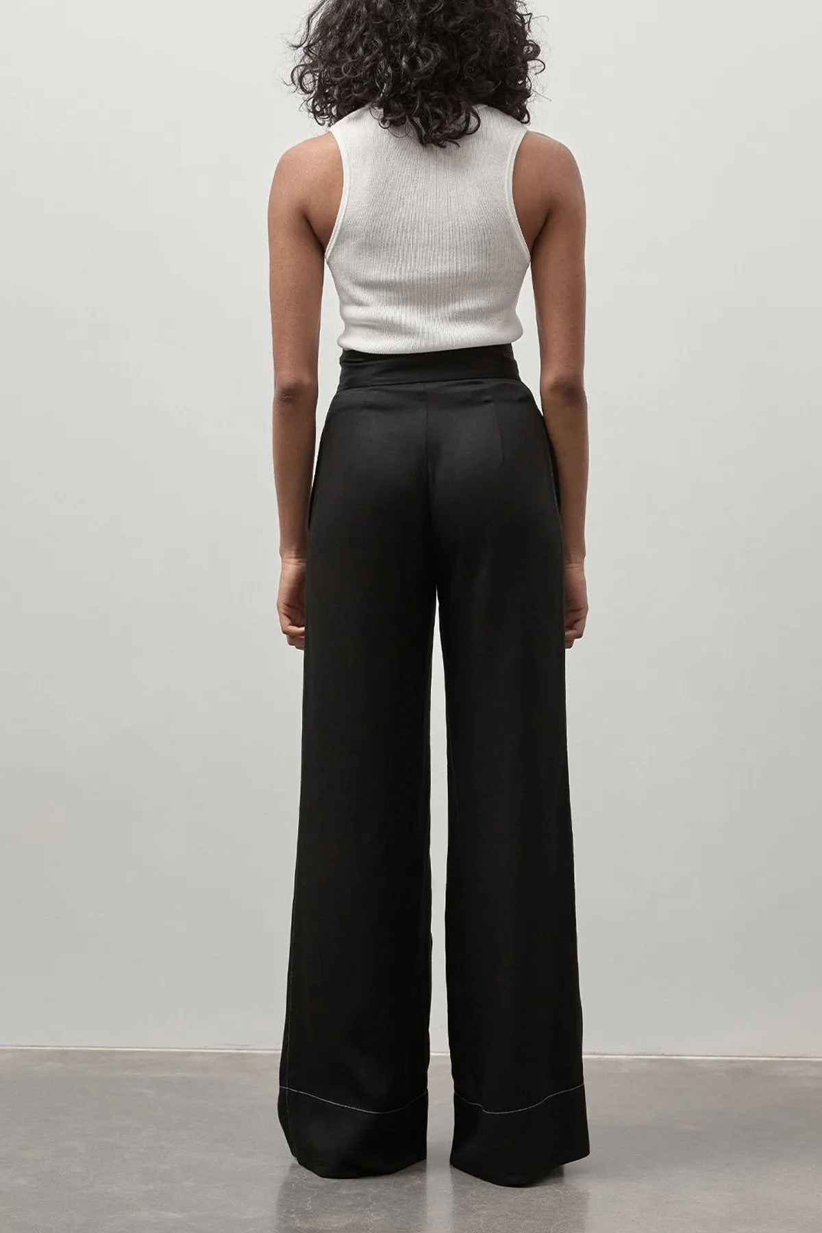 Wide Leg Pants in Black