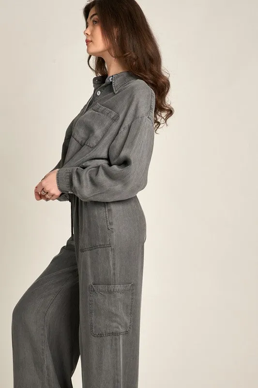 Wide Leg Tencel Pants