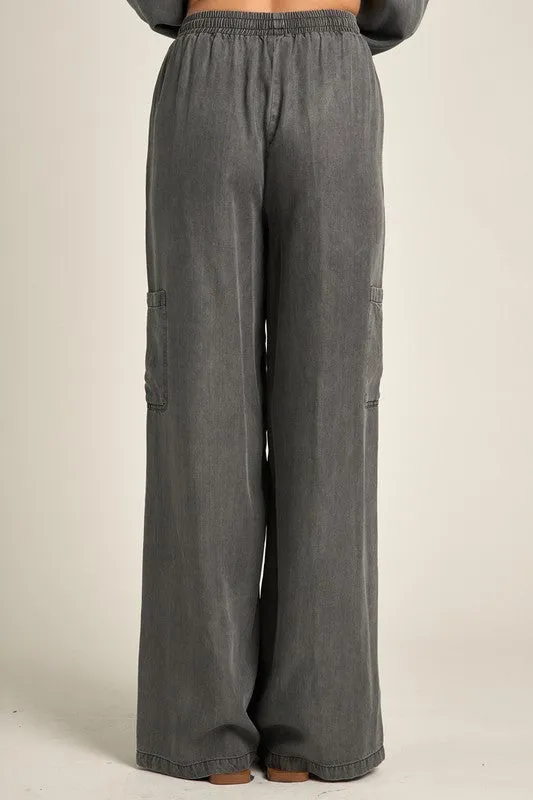 Wide Leg Tencel Pants